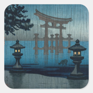 Adesivo Quadrado Tsuchiya Koitsu - Miyajima na Chuva