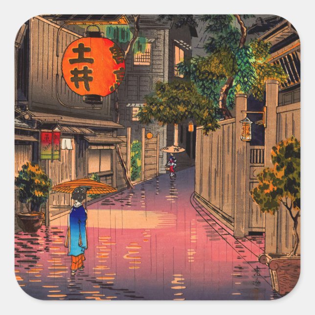 Adesivo Quadrado Tsuchiya Koitsu - Noite em Ushigome (Frente)