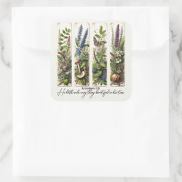 Adesivo Quadrado Tudo belo no seu tempo botânico