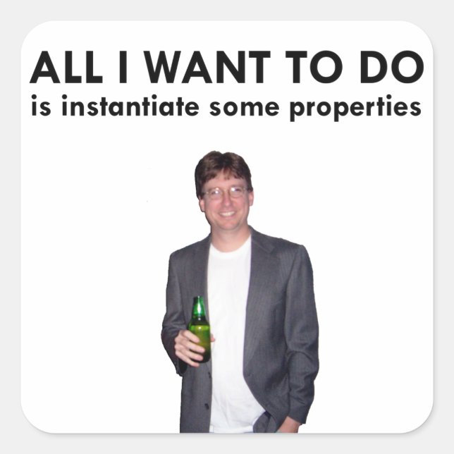 Adesivo Quadrado Tudo O Que Quero Fazer Com O Sticker (Frente)