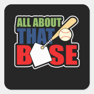 Adesivo Quadrado Tudo Sobre Aquela Bela Mãe De Beisebol.