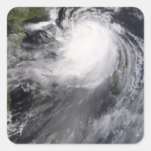 Adesivo Quadrado Tufão Nuri que aproxima China