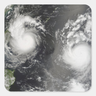 Adesivo Quadrado Tufão Saomai e tempestade tropical Bopha