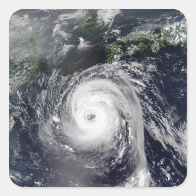 Adesivo Quadrado Tufão Sinlaku 2 (Frente)