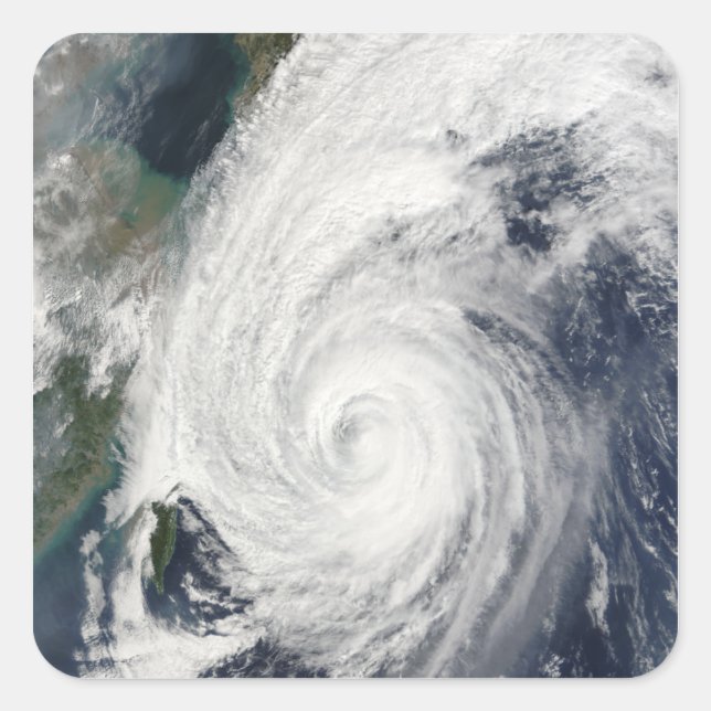 Adesivo Quadrado Tufão Tokage a sul do Japão (Frente)