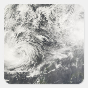 Adesivo Quadrado Tufões Mitag e Hagibis