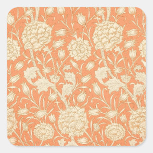 Adesivo Quadrado Tulipa Selvagem Laranja Arte Floral de William Mor