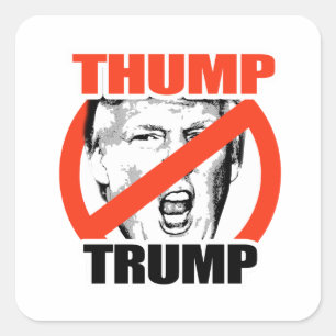 Adesivo Quadrado Tumba Trump - Anti-Trump