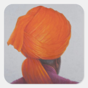 Adesivo Quadrado Turbante 2014 do açafrão