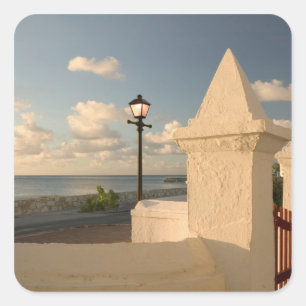 Adesivo Quadrado Turcos e Caicos, Ilha Grand Turk, Cockburn
