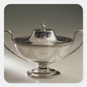 Adesivo Quadrado Tureen e cobrir do molho de George III