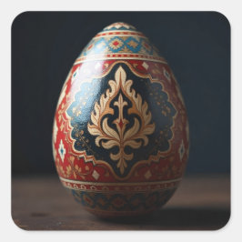 Adesivo Quadrado Turkish Flame Easter Egg