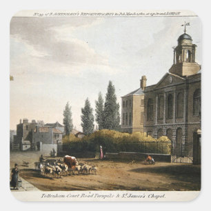 Adesivo Quadrado Turnpike da estrada da corte de Tottenham