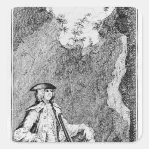 Adesivo Quadrado Turpin como se escondeu em uma caverna