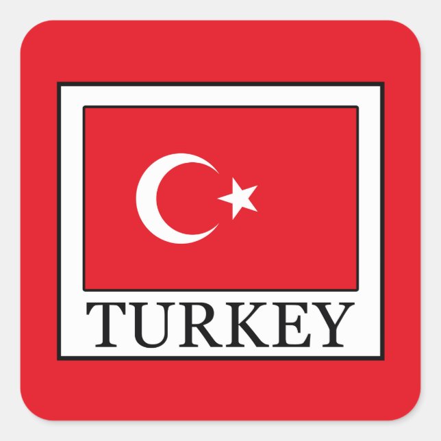 Adesivo Quadrado Turquia (Frente)