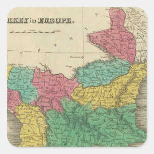 Adesivo Quadrado Turquia na Europa