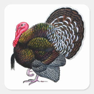 Adesivo Quadrado Turquia: Tom de Bronze