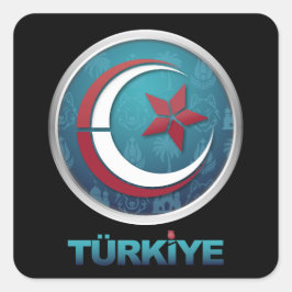 Adesivo Quadrado Turquia Turquia Europa Ásia