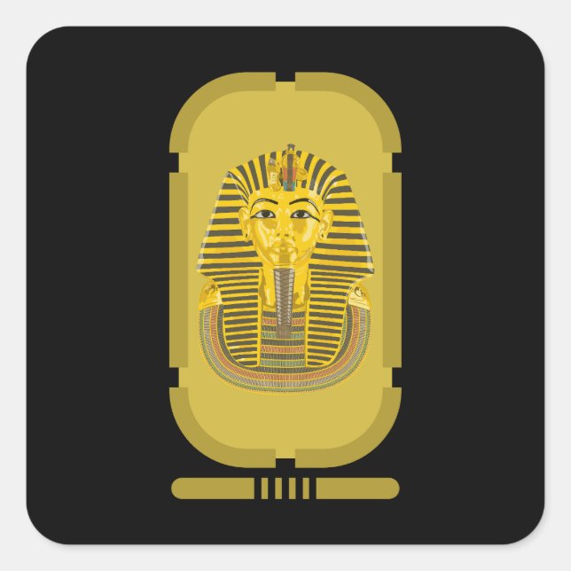 Adesivo Quadrado Tutankhamun Sticker (Frente)