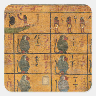 Adesivo Quadrado Tutankhamun Tomb, Muro Oeste
