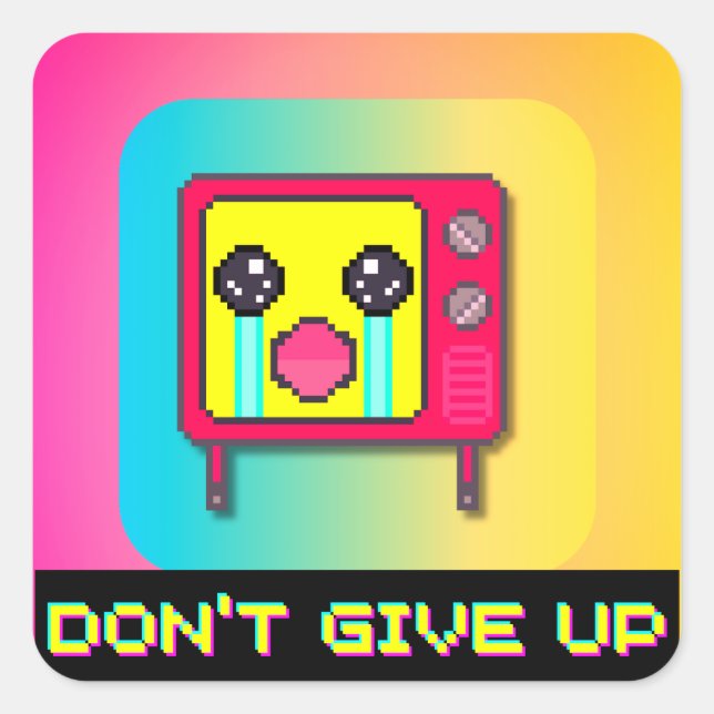 Adesivo Quadrado TV Cry (Frente)