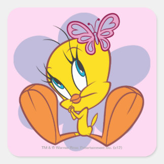 Adesivo Quadrado TWEETY™ e borboleta