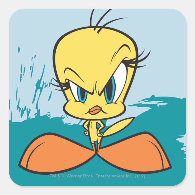 Adesivo Quadrado TWEETY Furioso™ (Frente)