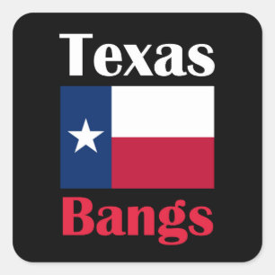 Adesivo Quadrado TX de Bangs