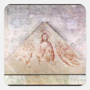 Adesivo Quadrado Tympanum representando o Cristo do Redemitor