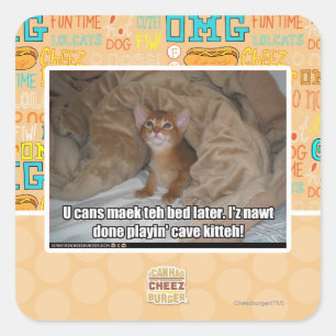 Adesivo Quadrado U pode maek a cama mais tarde