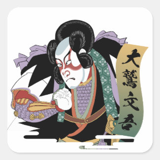 Adesivo Quadrado Ukiyo-e Art of Kabuki