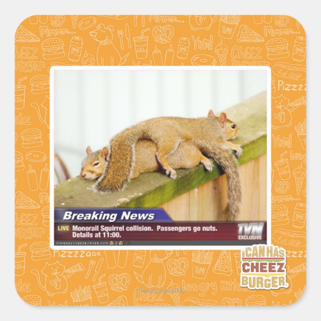 Adesivo Quadrado Últimas notícias (Frente)