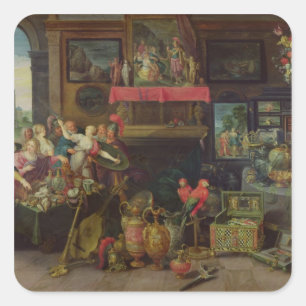 Adesivo Quadrado Ulysses que reconhece Achilles entre filhas