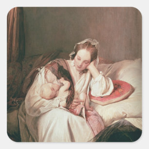 Adesivo Quadrado Um amor da mãe, 1839