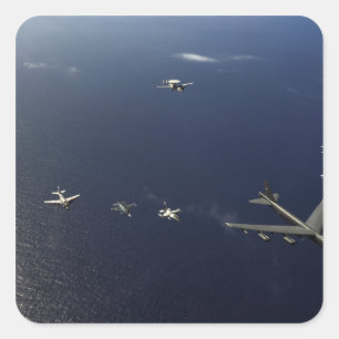 Adesivo Quadrado Um avião 3 da força aérea de E.U.B-52