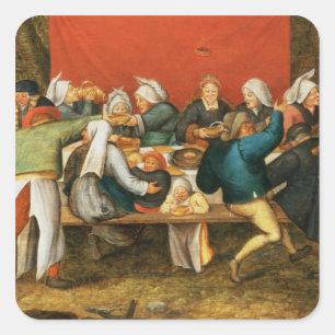 Adesivo Quadrado Um Banquete De Casamento