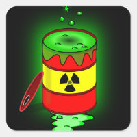 Um barril de lixo tóxico.