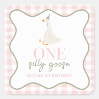 Adesivo Quadrado Um Bobo fica rosa e verde