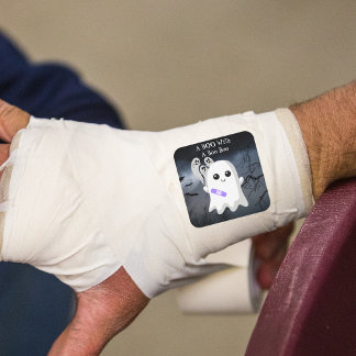 Adesivo Quadrado Um BOO com o Boo Halloween Ghost