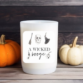 Adesivo Quadrado Um Boogie Malvado | Feliz Dia das Bruxas