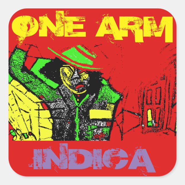 ADESIVO QUADRADO UM BRAÇO INDICA (Frente)