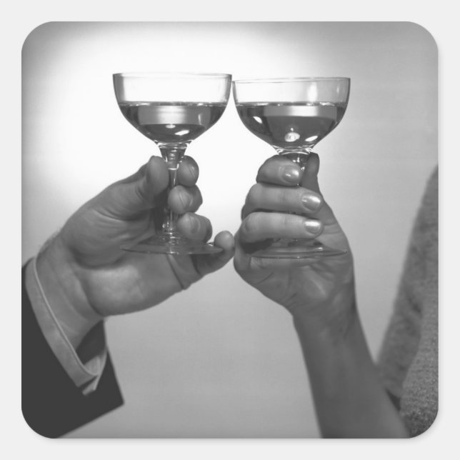 Adesivo Quadrado Um brinde (Frente)