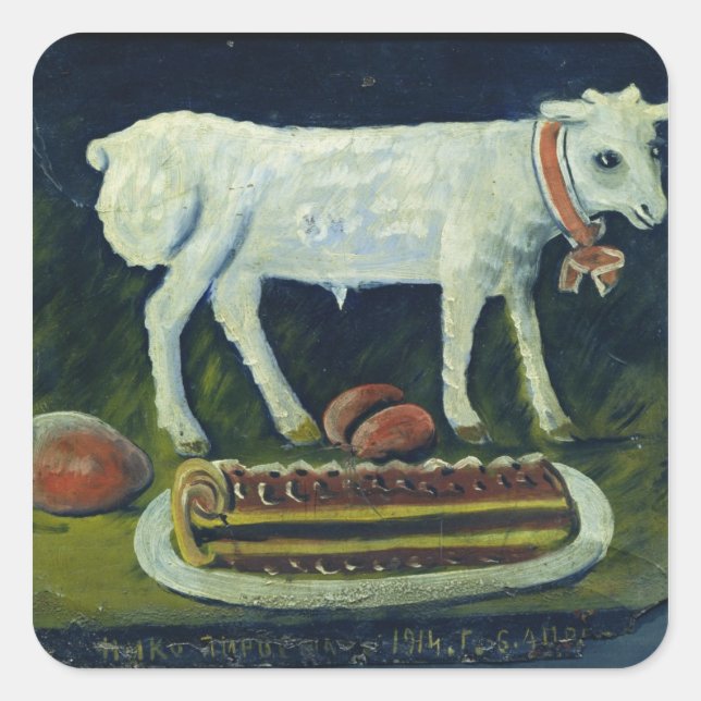 Adesivo Quadrado Um carneiro pascal, 1914 (Frente)