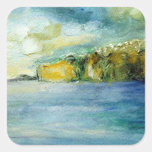 Adesivo Quadrado Um cartão de Madeira 2014