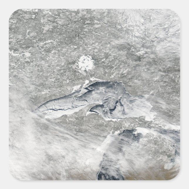 Adesivo Quadrado Um cobertor de gelo relativamente raro (Frente)