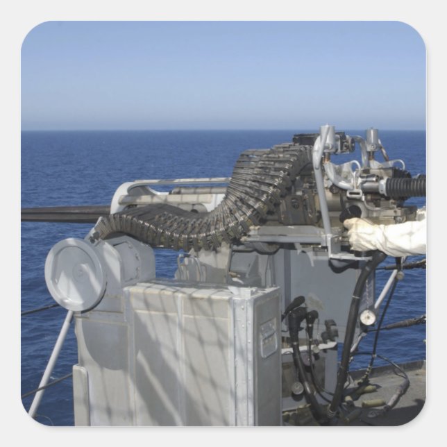 Adesivo Quadrado Um companheiro de Marinho dos EUA (Frente)