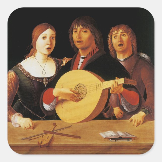 Adesivo Quadrado Um concerto (Frente)