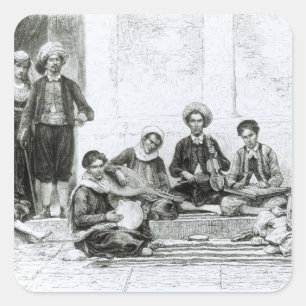 Adesivo Quadrado Um concerto judaico, Tlemcen