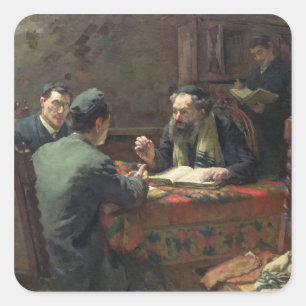 Adesivo Quadrado Um Debate Teológico, 1888