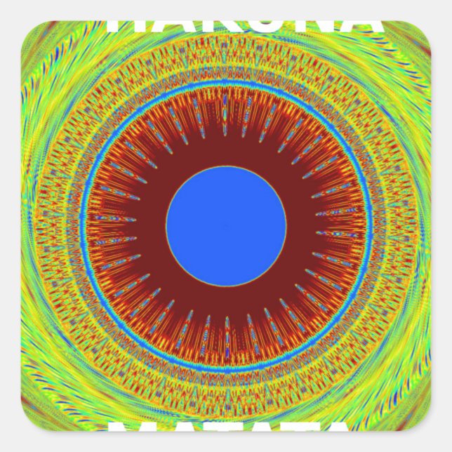 Adesivo Quadrado Um dia agradável e uma noite melhor (Frente)